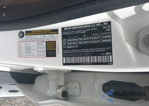 2016 Mercedes-Benz Gle 350 from USA, damaged, VIN 4JGDA5JB5GA678027